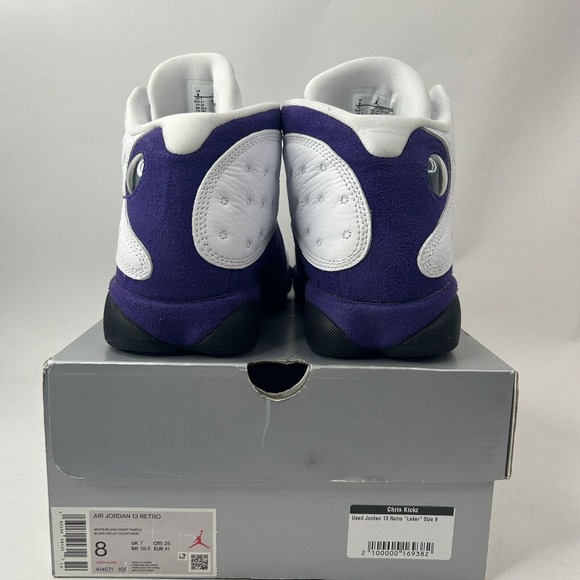 Nike Shoes Air Jordan 13 Retro “Lakers/Purple White” 2024 - Picture 5 of 8